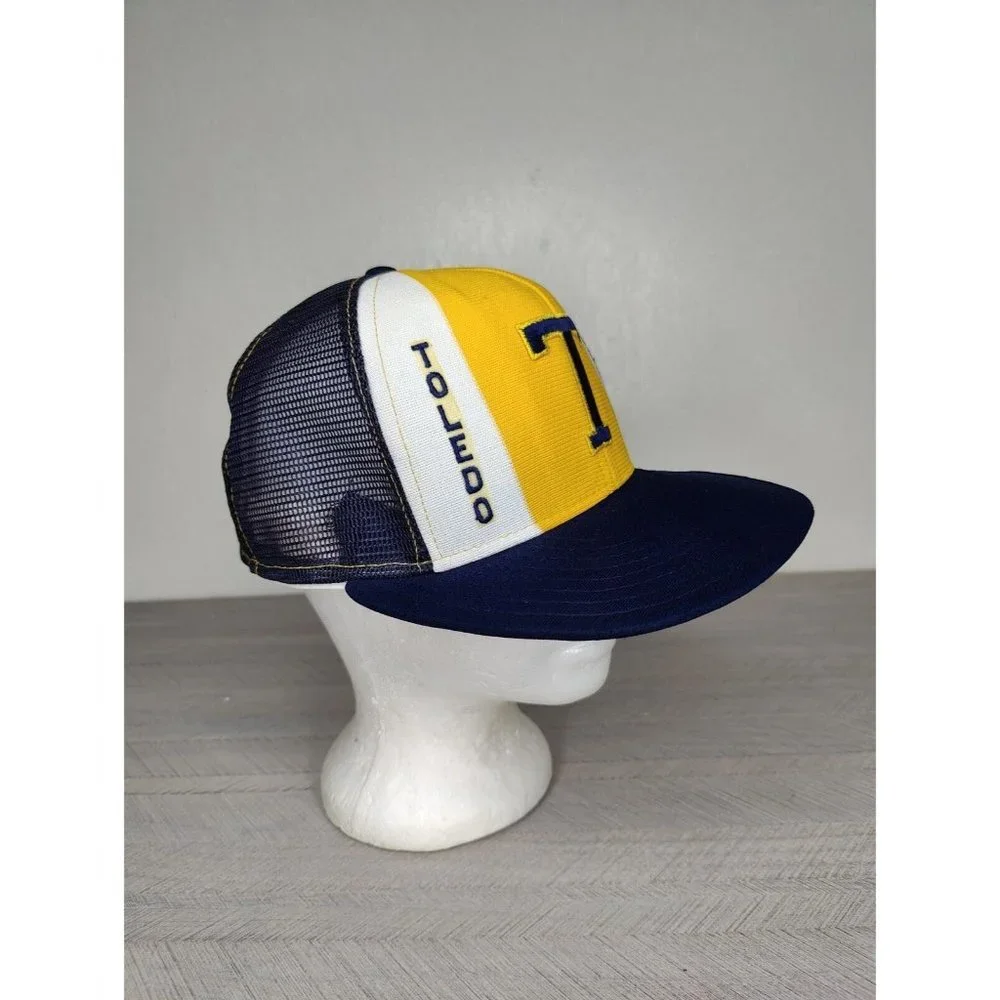 Vintage AJD Lucky Stripe Hat NCAA Toledo Rockets